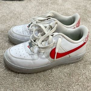 Nike Air Force 1 Crater White/White/Volt/Habanero Red